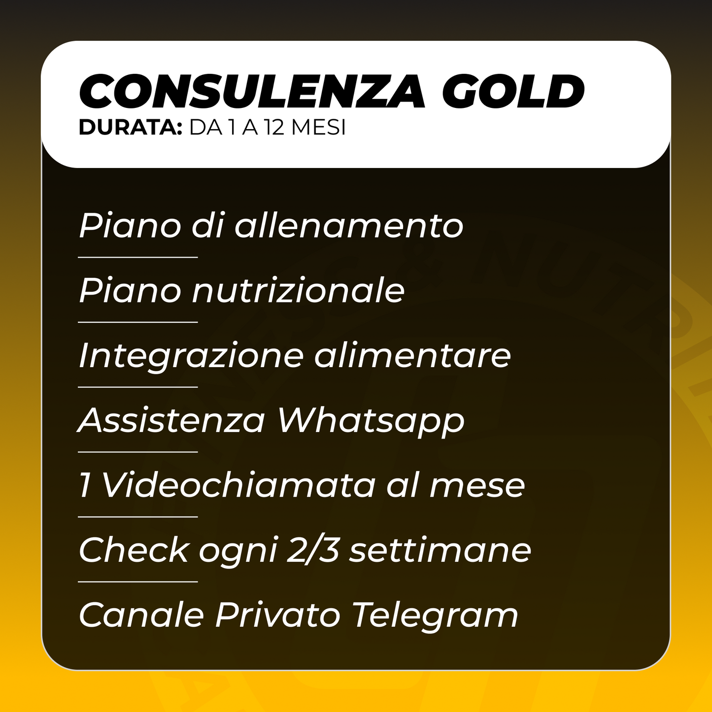 Pacchetto Consulenza GOLD